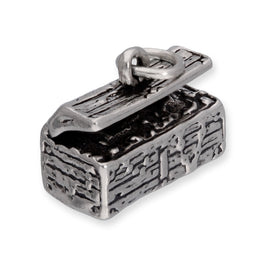 Sterling Silver Open Treasure Chest Charm