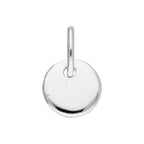 Tiny Sterling Silver Round Disc Charm