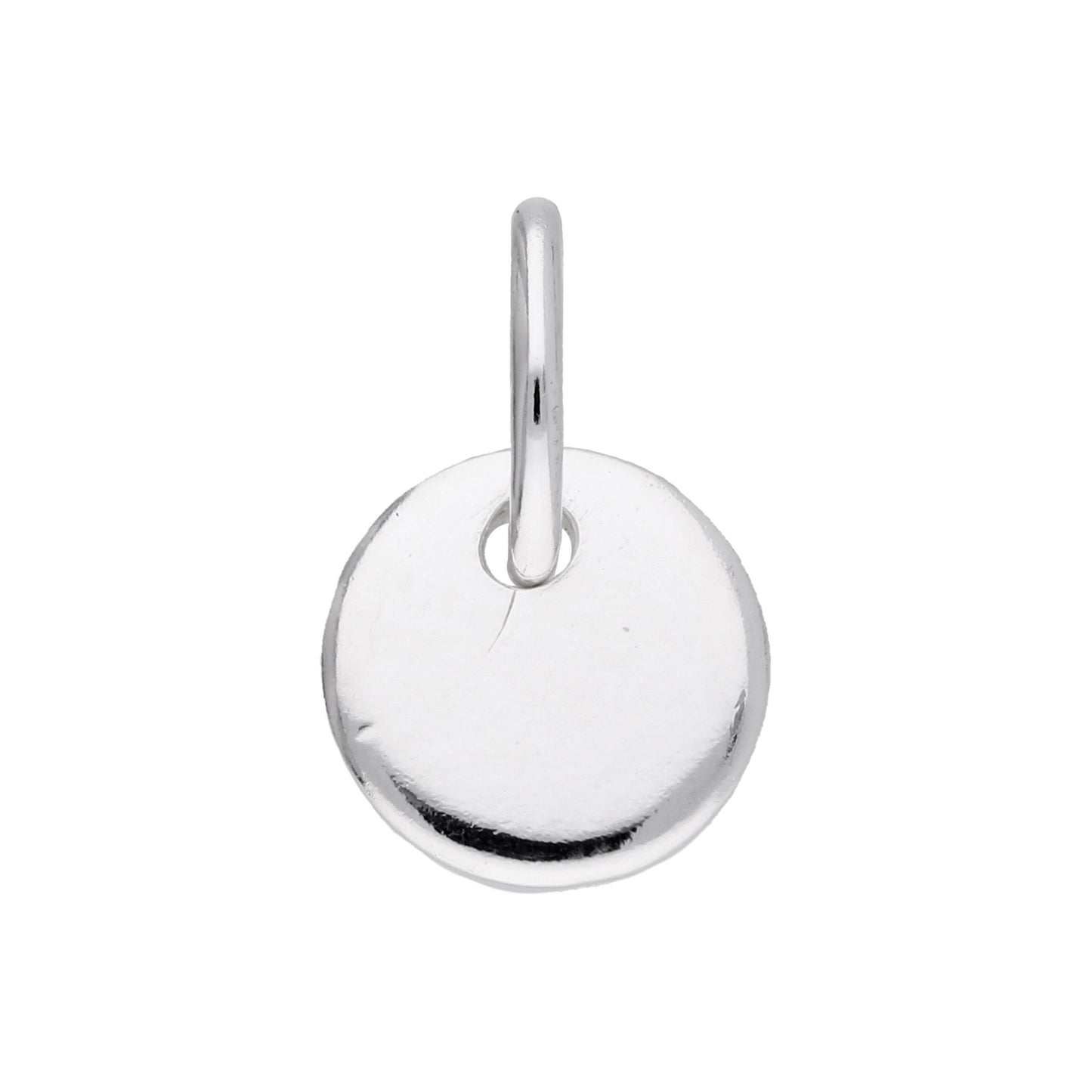 Tiny Sterling Silver Round Disc Charm