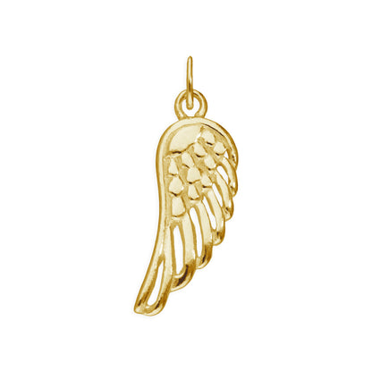 Gold Plated Sterling Silver Angel Wing Charm