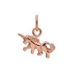 Tiny Rose Gold Plated Sterling Silver Unicorn Charm