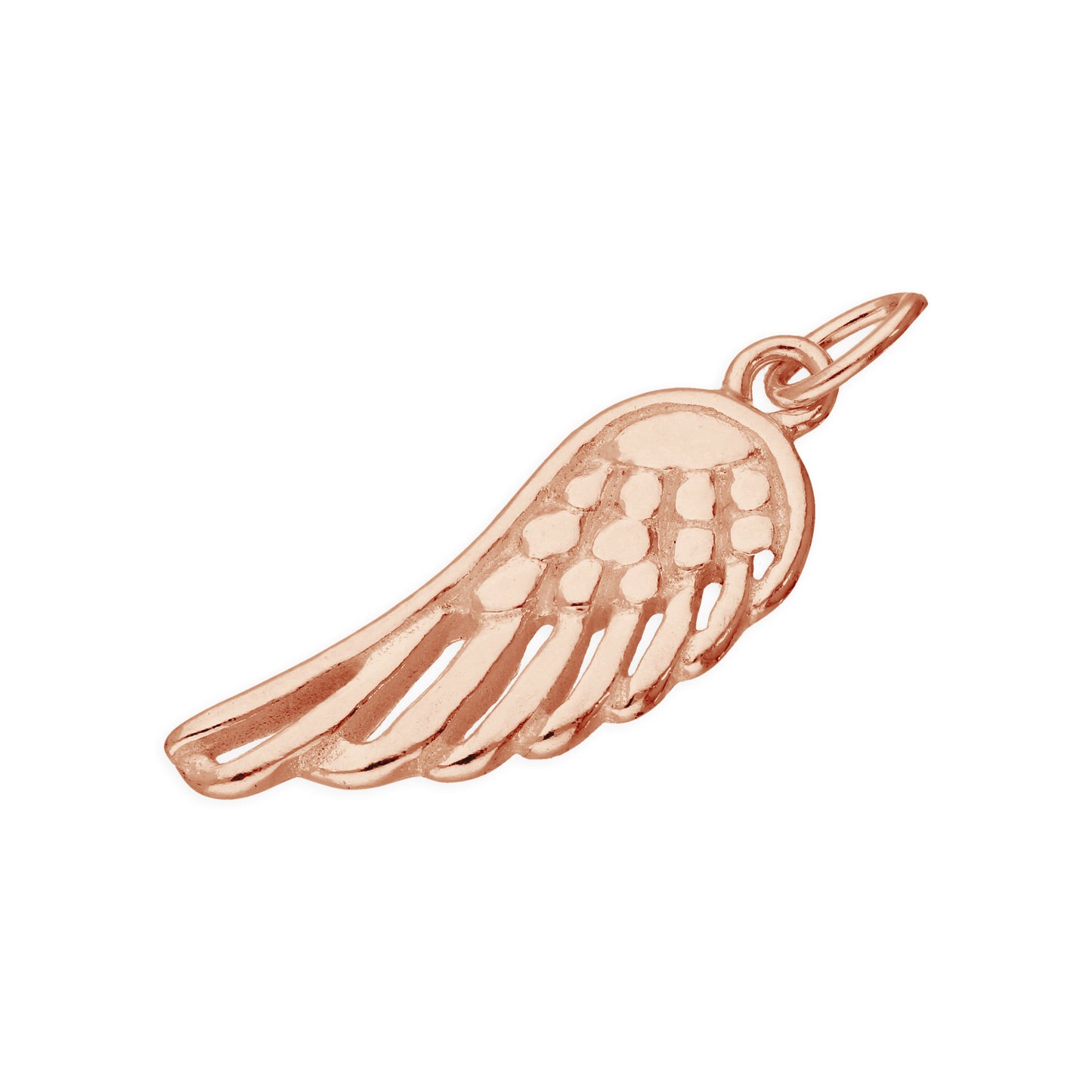 Rose Gold Plated Sterling Silver Angel Wing Charm