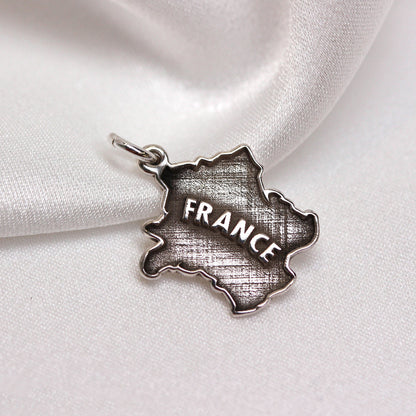 Personalised Sterling Silver Any Country Map Charm