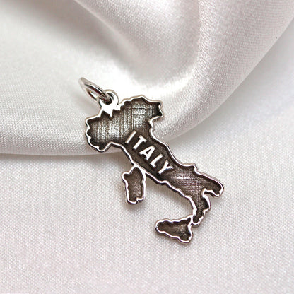 Personalised Sterling Silver Any Country Map Charm