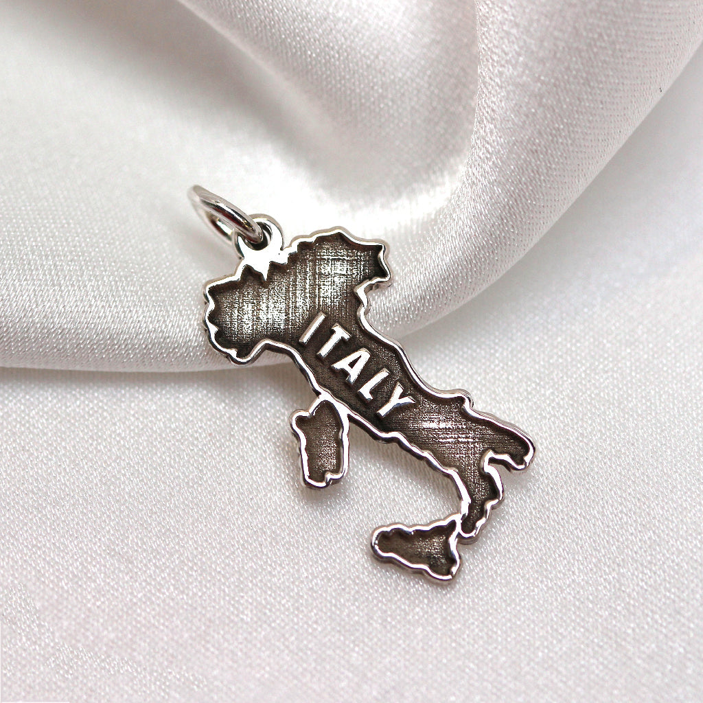 Personalised Sterling Silver Any Country Map Charm