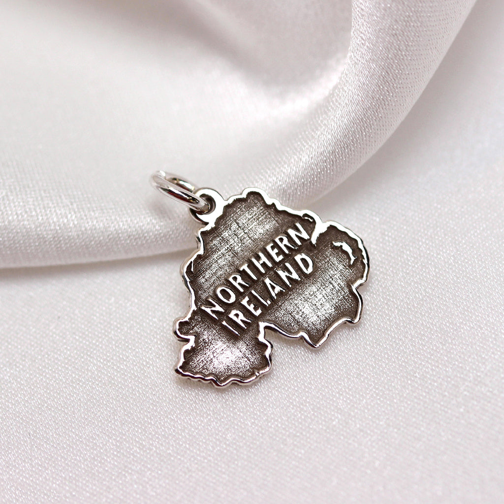 Personalised Sterling Silver Any Country Map Charm