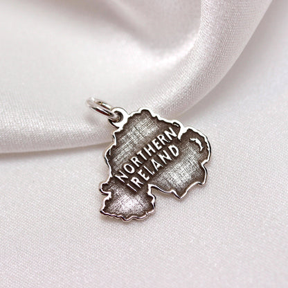 Personalised Sterling Silver Any Country Map Charm