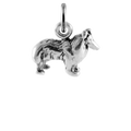 Sterling Silver Small Collie Dog Charm