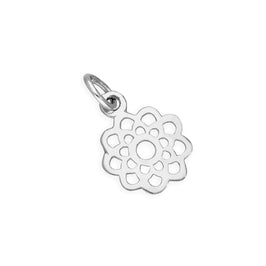 Sterling Silver Open Flower Charm