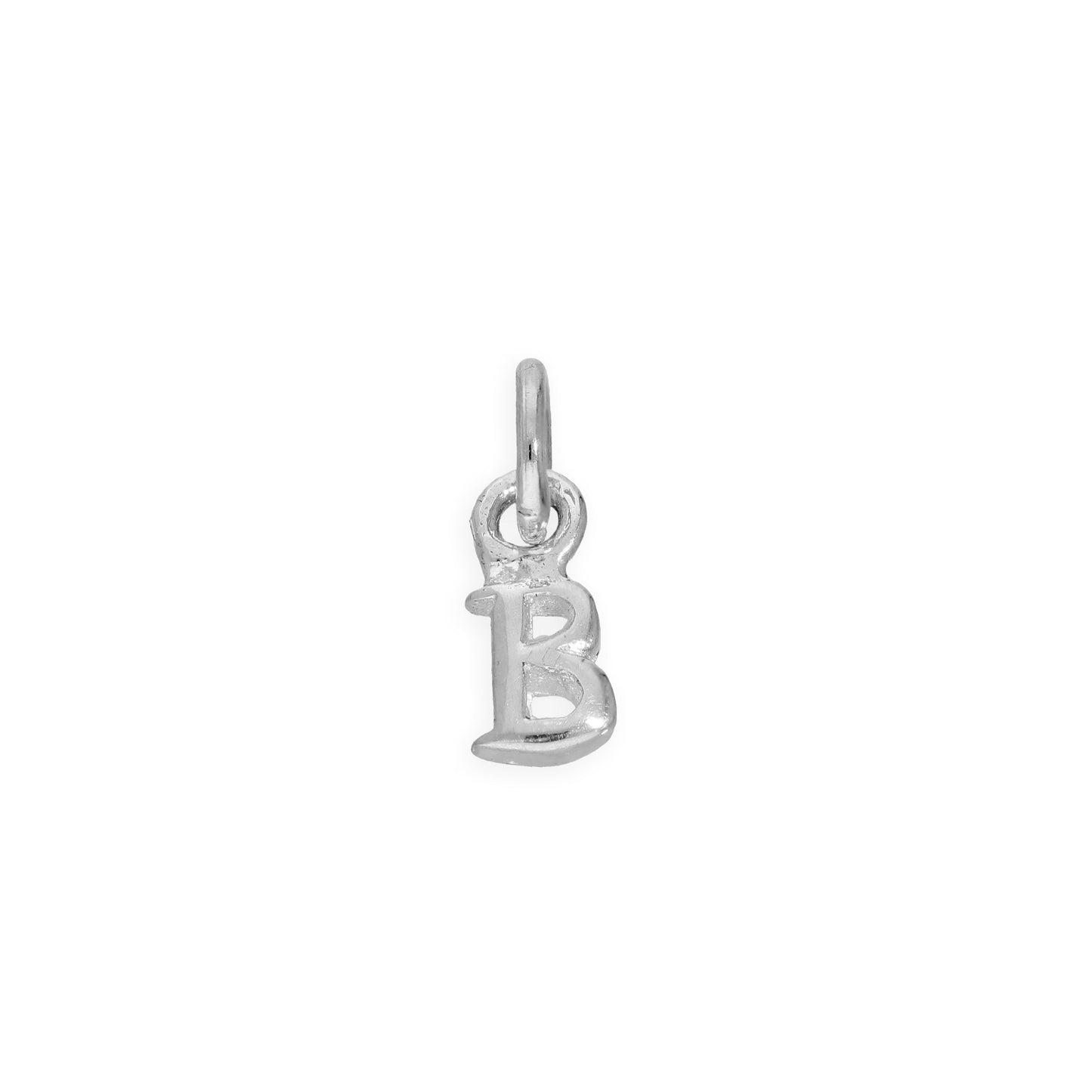 Tiny Sterling Silver Alphabet Letter Charm A - Z