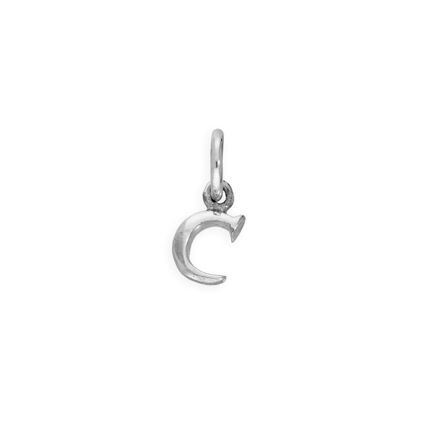 Tiny Sterling Silver Alphabet Letter Charm A - Z