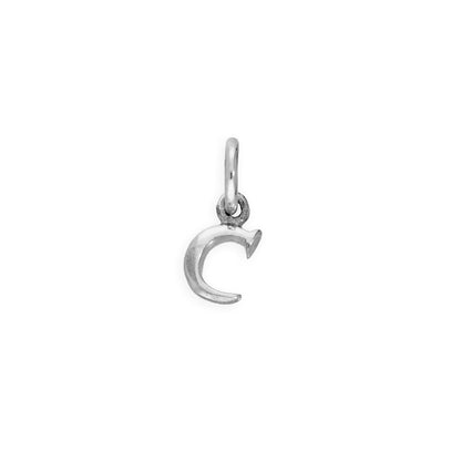 Tiny Sterling Silver Alphabet Letter Charm A - Z