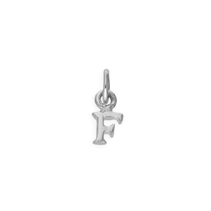 Tiny Sterling Silver Alphabet Letter Charm A - Z