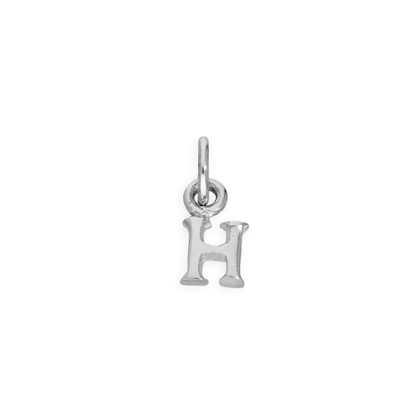 Tiny Sterling Silver Alphabet Letter Charm A - Z