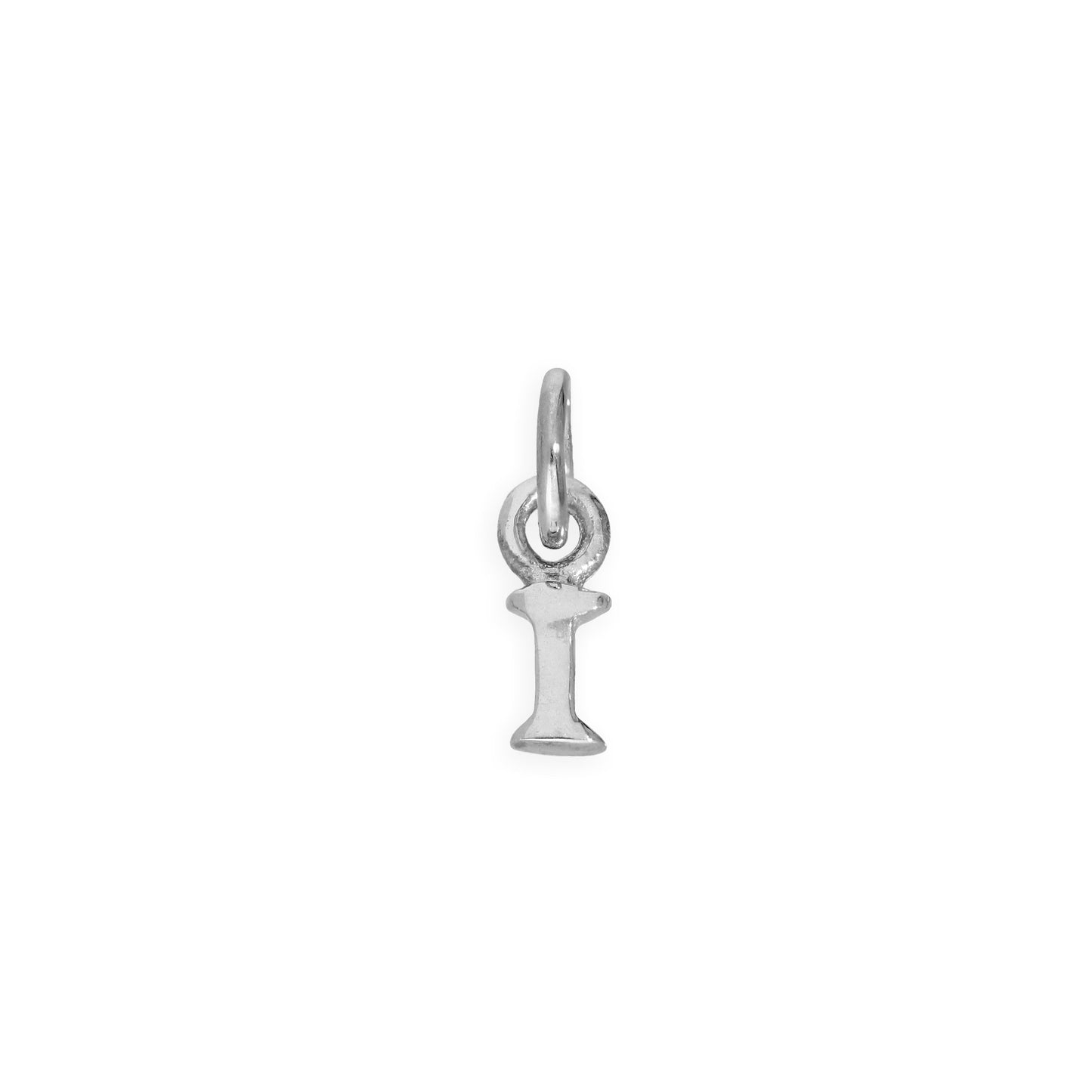 Tiny Sterling Silver Alphabet Letter Charm A - Z