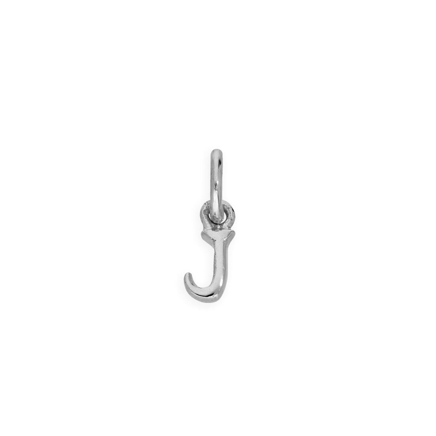 Tiny Sterling Silver Alphabet Letter Charm A - Z