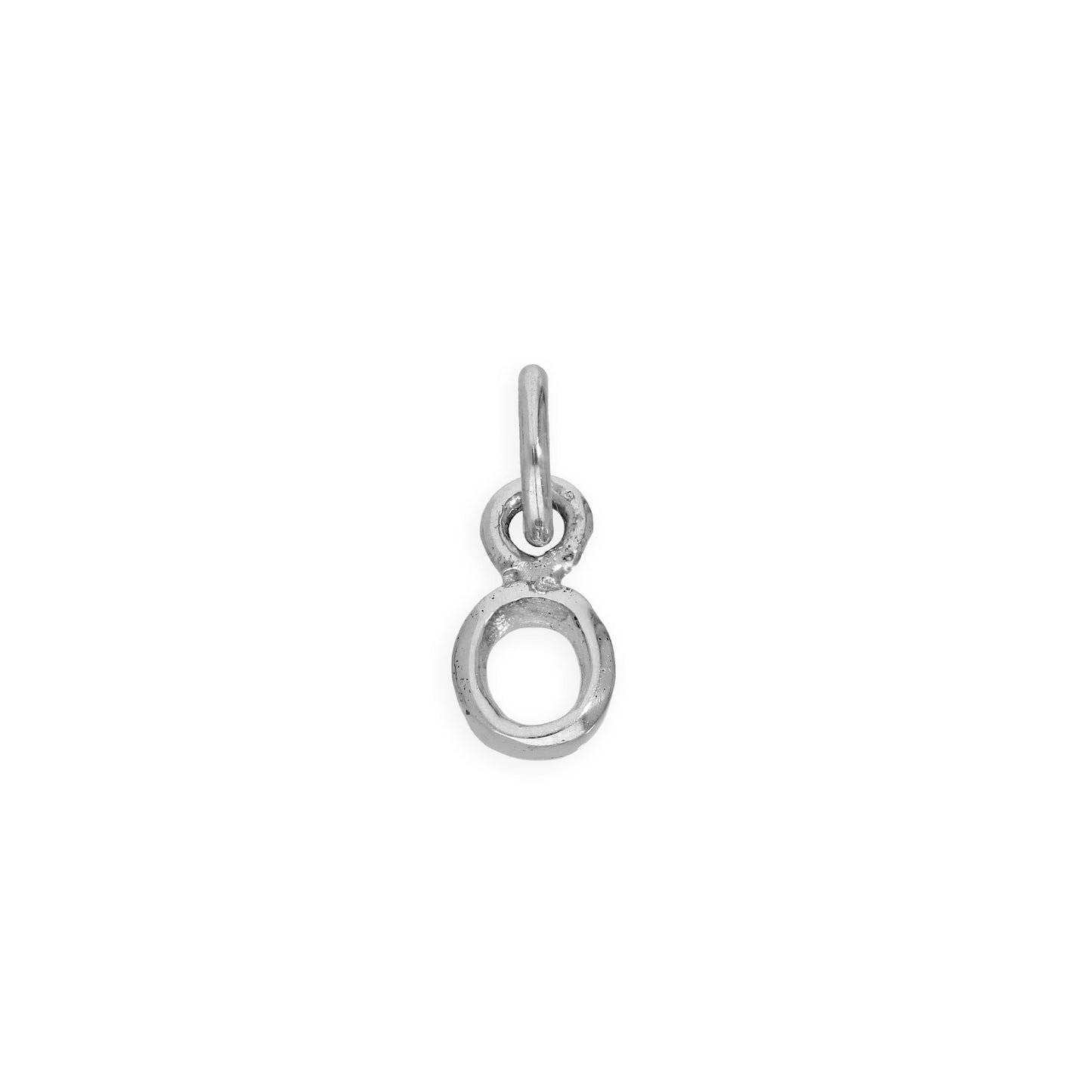 Tiny Sterling Silver Alphabet Letter Charm A - Z