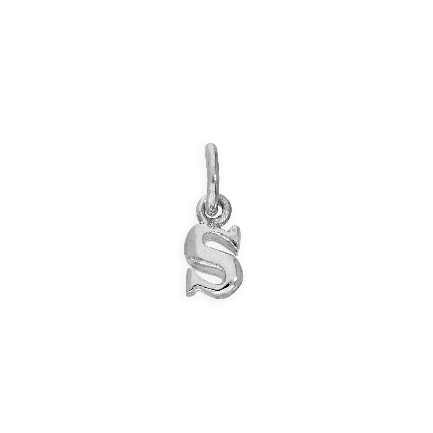 Tiny Sterling Silver Alphabet Letter Charm A - Z