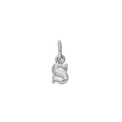 Tiny Sterling Silver Alphabet Letter Charm A - Z