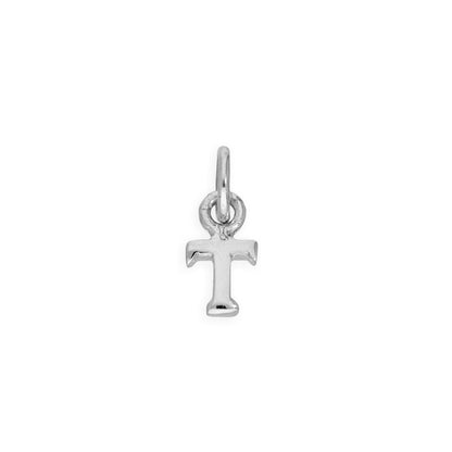 Tiny Sterling Silver Alphabet Letter Charm A - Z