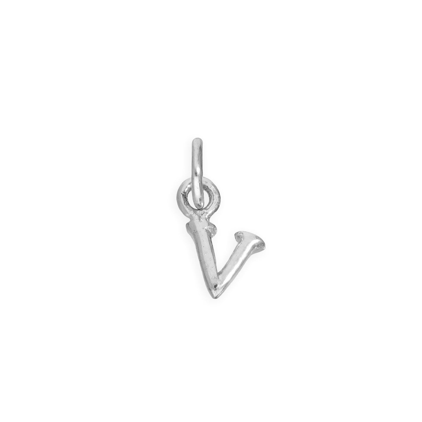 Tiny Sterling Silver Alphabet Letter Charm A - Z