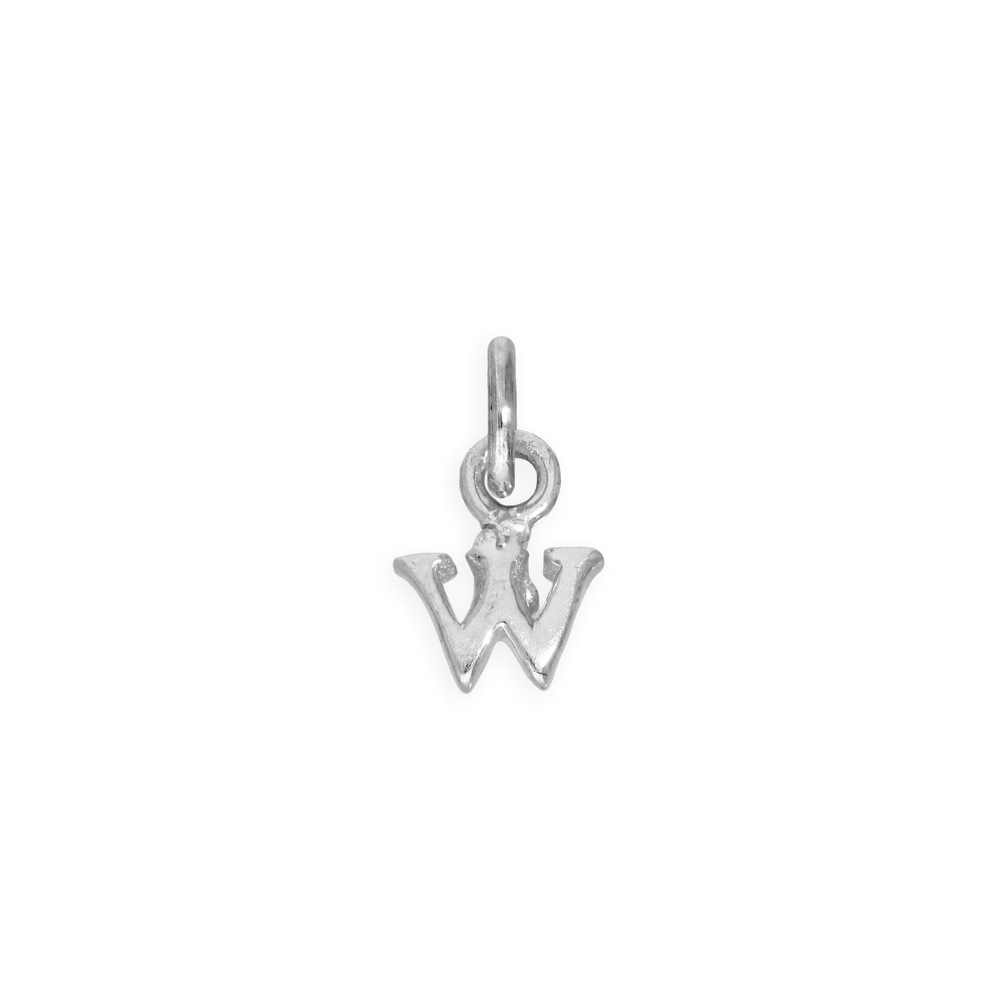 Tiny Sterling Silver Alphabet Letter Charm A - Z