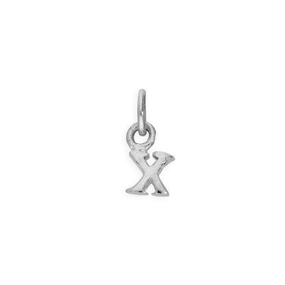Tiny Sterling Silver Alphabet Letter Charm A - Z