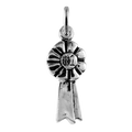 Sterling Silver First Prize Ribbon Charm