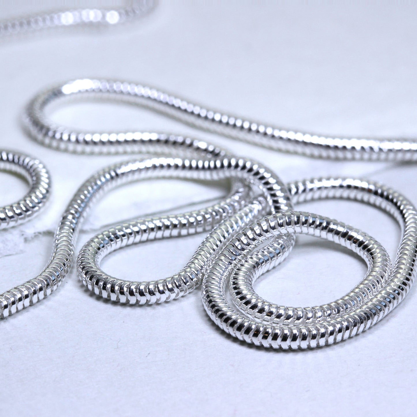 Sterling Silver 3mm Snake Bracelet - 7.5 Inches