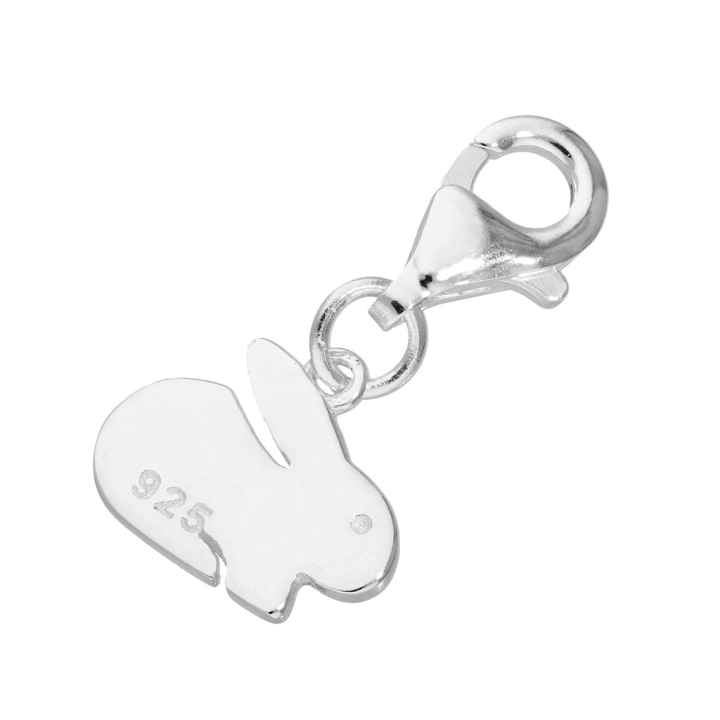 Sterling Silver Bunny Rabbit Clip on Charm