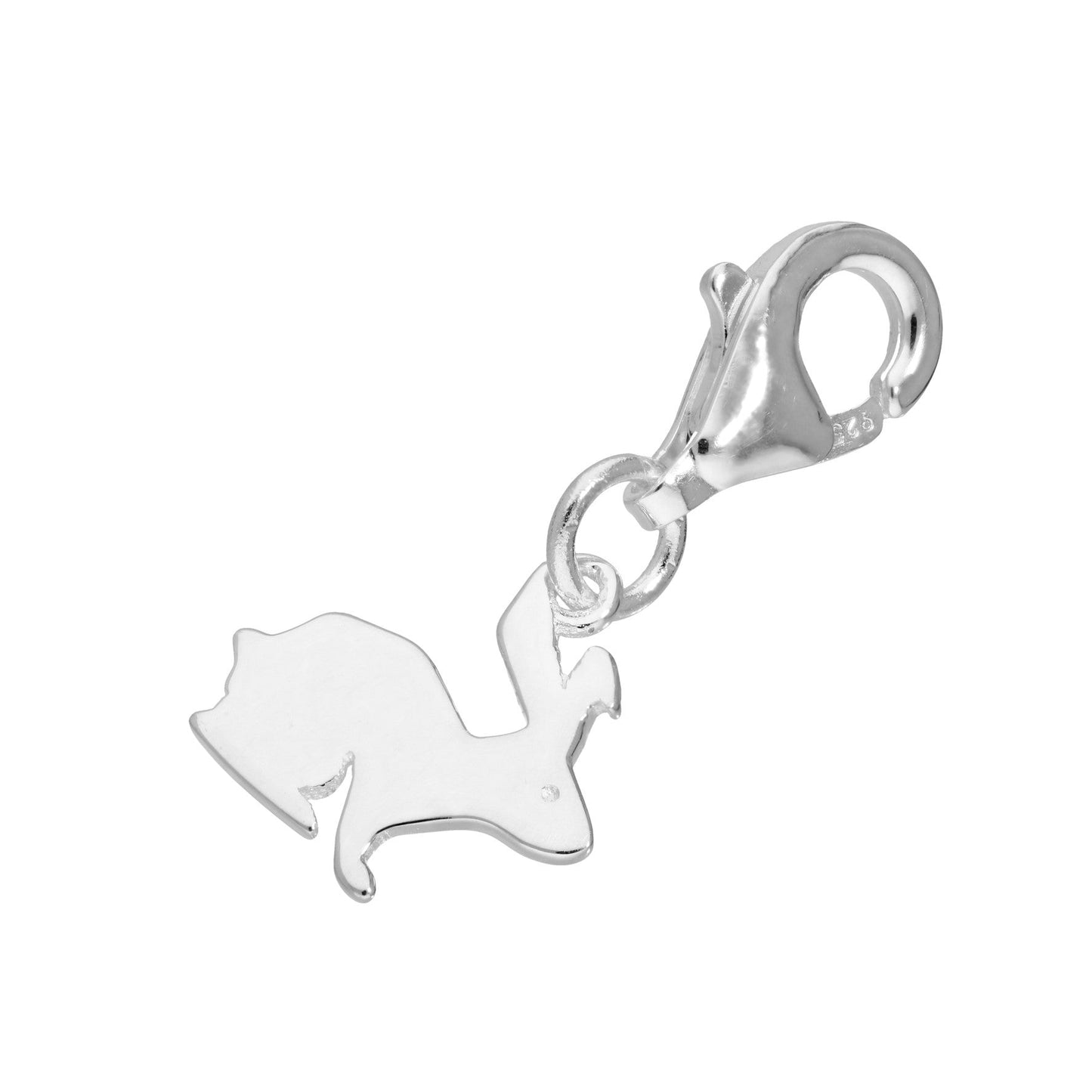 Sterling Silver Hare Clip on Charm