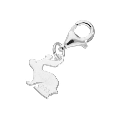 Sterling Silver Hare Clip on Charm