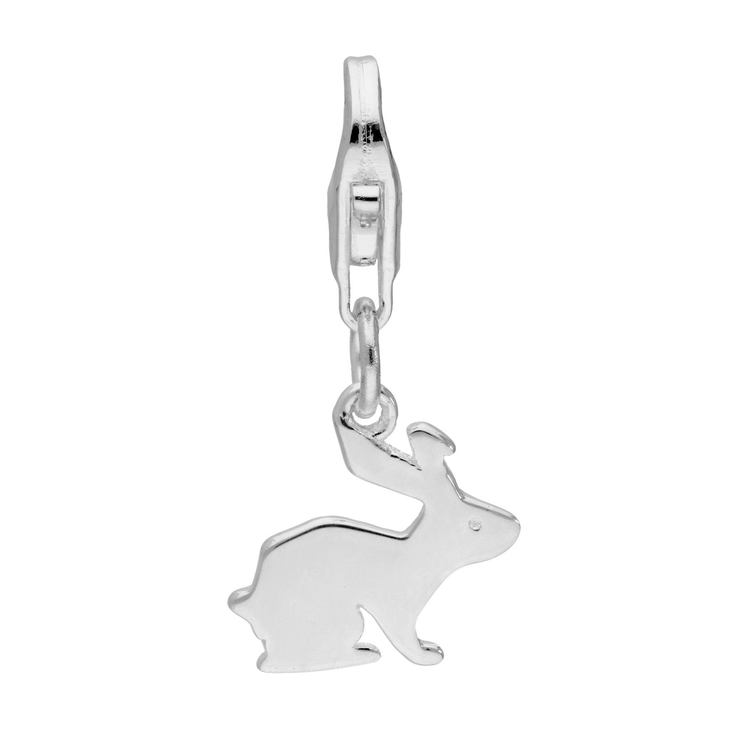 Sterling Silver Hare Clip on Charm