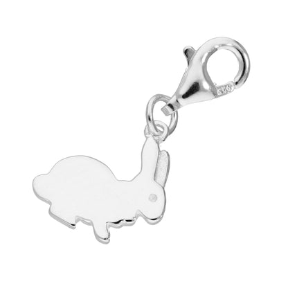 Sterling Silver Rabbit Clip on Charm