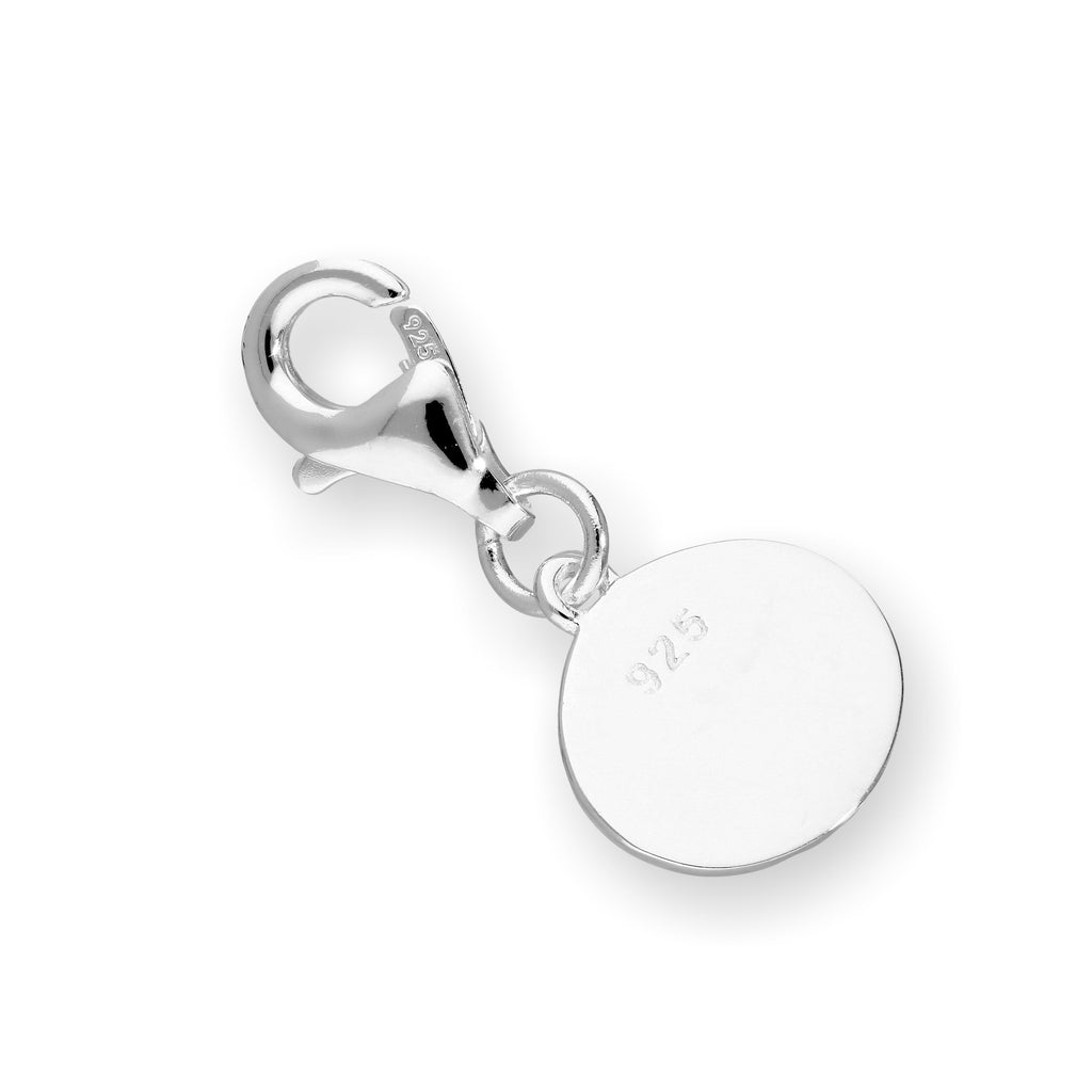 Sterling Silver Halloween Pumpkin Clip on Charm