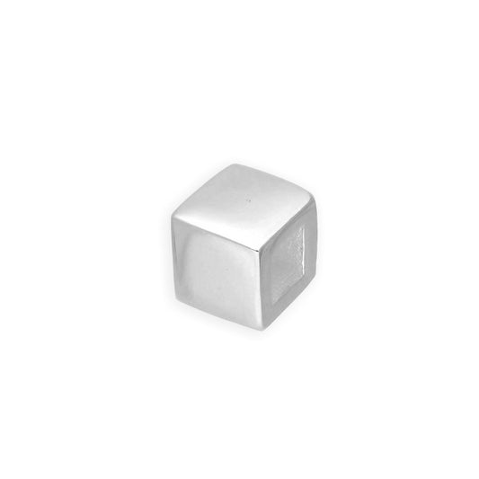 Sterling Silver Cube Bead Charm