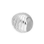 Sterling Silver Carved Pumpkin Bead Charm