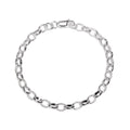Sterling Silver Belcher Chain Charm Bracelet