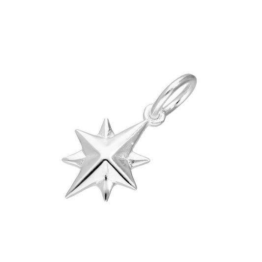 Sterling Silver Northern Star Nativity Charm