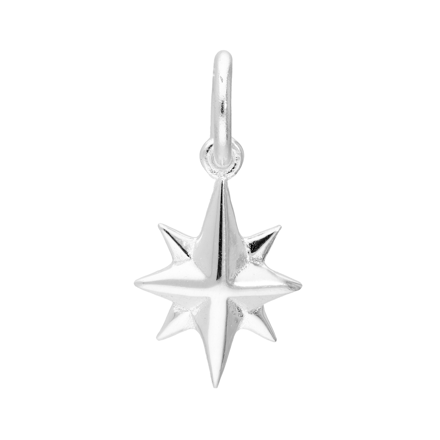 Sterling Silver Northern Star Nativity Charm