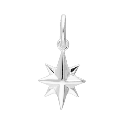 Sterling Silver Northern Star Nativity Charm