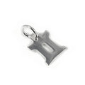Small Sterling Silver 2D Gemini Gemini Symbol Charm