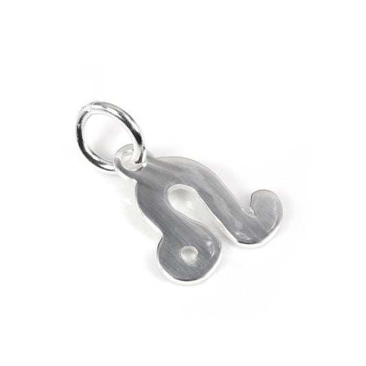 Small Sterling Silver 2D Leo Leo Symbol Charm