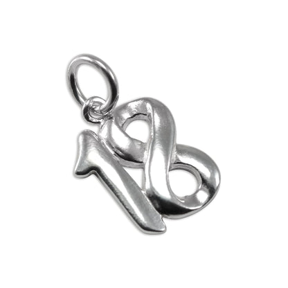Sterling Silver Birthday Number Charms