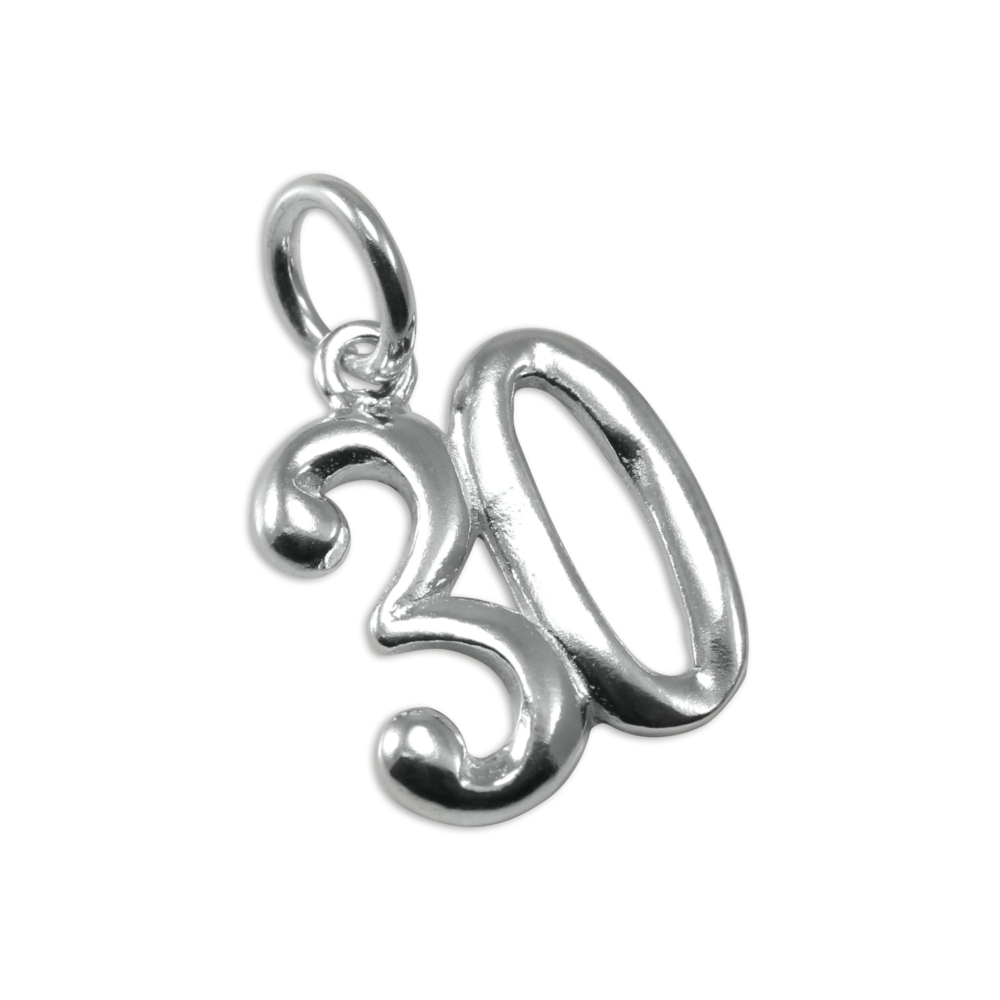 Sterling Silver Birthday Number Charms | TheCharmWorks