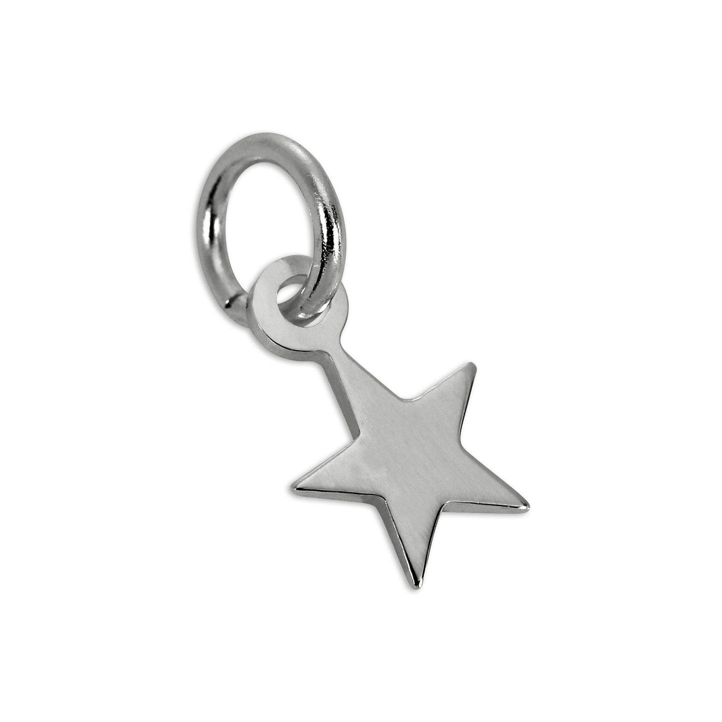 Tiny Sterling Silver Simple Star Charm