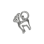 Sterling Silver 3D Deer Charm
