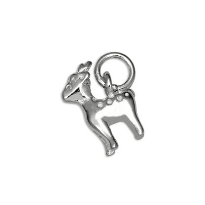 Sterling Silver 3D Deer Charm