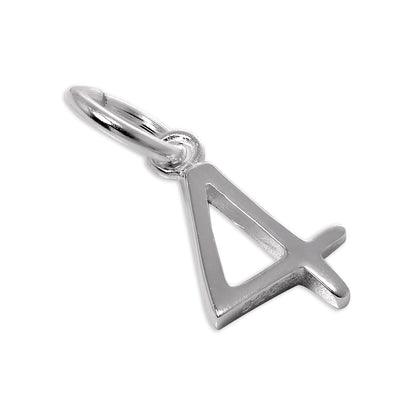 Sterling Silver Initial Number Charm 0-9