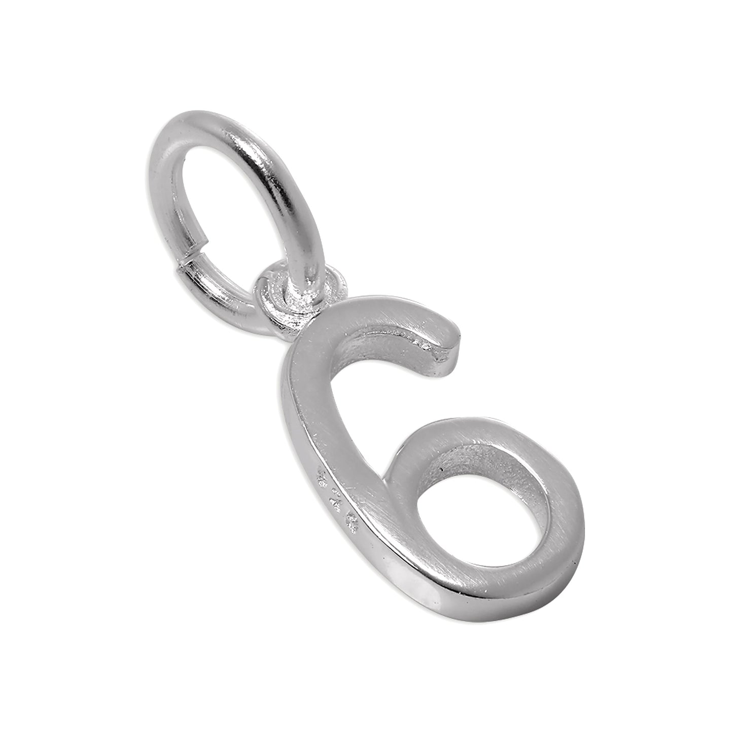 Sterling Silver Initial Number Charm 0-9